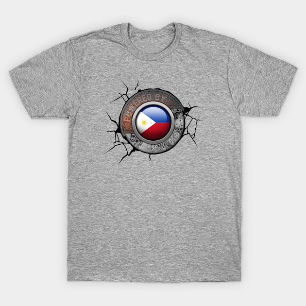 The Philippines Steampunk Engine Powered By Philippine National Pride T-Shirt by HappyGiftArt